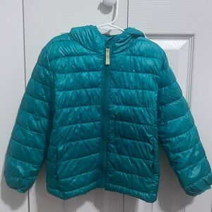 Primary Green Kids Puffer Jacket